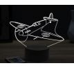 Beling 3D lampa,Supermarine Spitfire,16 farebná ULA71