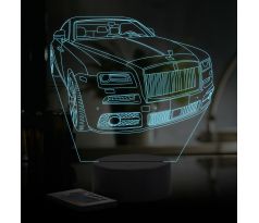 Beling 3D lampa,rolls royce wraith, 16 farebná ME2