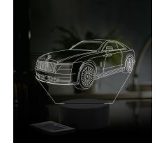 Beling 3D lampa,rolls royce ghost, 16 farebná ME4