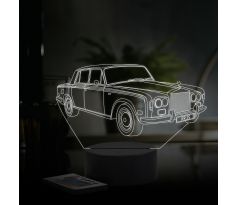 Beling 3D lampa,rolls royce phantom silver shadow, 16 farebná ME8