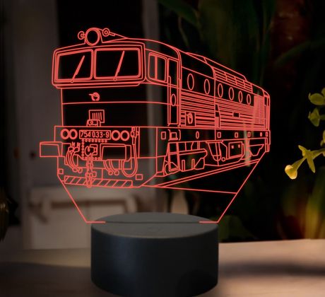 Beling 3D lampa, Motorový rušeň 754, 16 farebná SXR1