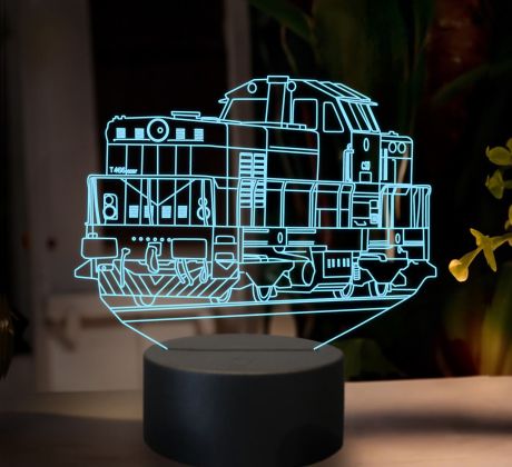 Beling 3D lampa, Motorový rušeň T466, 16 farebná SXR14