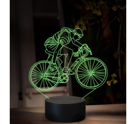 Beling 3D lampa,Gino Bartali, 16 farebná,GX3