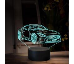 Beling 3D lampa, Mercedes AMG GT, 16 farebná O29