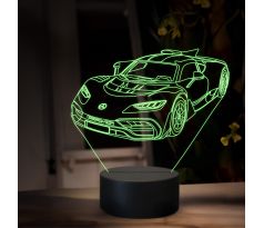 Beling 3D lampa, Mercedes AMG GT one, 16 farebná O30