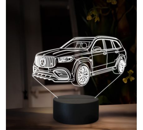 Beling 3D lampa, Mercedes GLS 63 AMG, 16 farebná O35