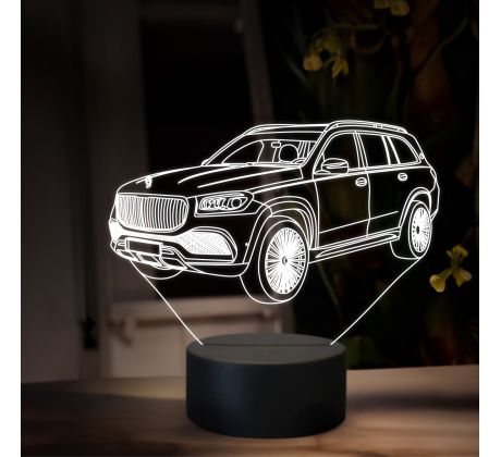 Beling 3D lampa, Mercedes Maybach GLS, 16 farebná O36