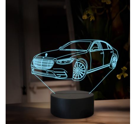 Beling 3D lampa, Mercedes S500, 16 farebná O37