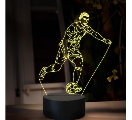 Beling 3D lampa,Cristiano Ronaldo, 7 farebná TZ23