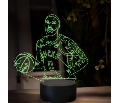 Beling 3D lampa, Damian Lillard, 16 farebná QX21