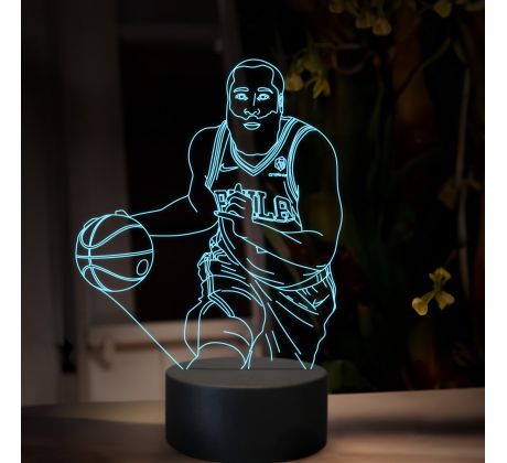 Beling 3D lampa, James Harden, 16 farebná QX24