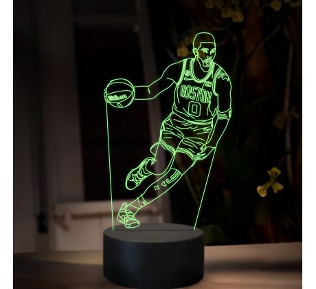 Beling 3D lampa, Jayson Tatum, 16 farebná QX26