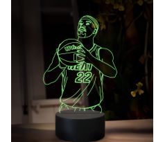 Beling 3D lampa, Jimmy Butler, 16 farebná QX27