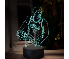 Beling 3D lampa, Joel Embiid, 16 farebná QX28