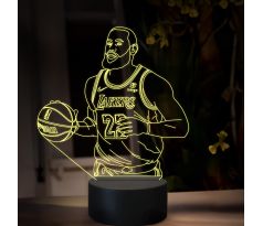 Beling 3D lampa,LeBron James, 16 farebná QX31