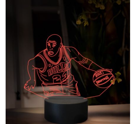 Beling 3D lampa, Michael Jordan, 16 farebná QX33